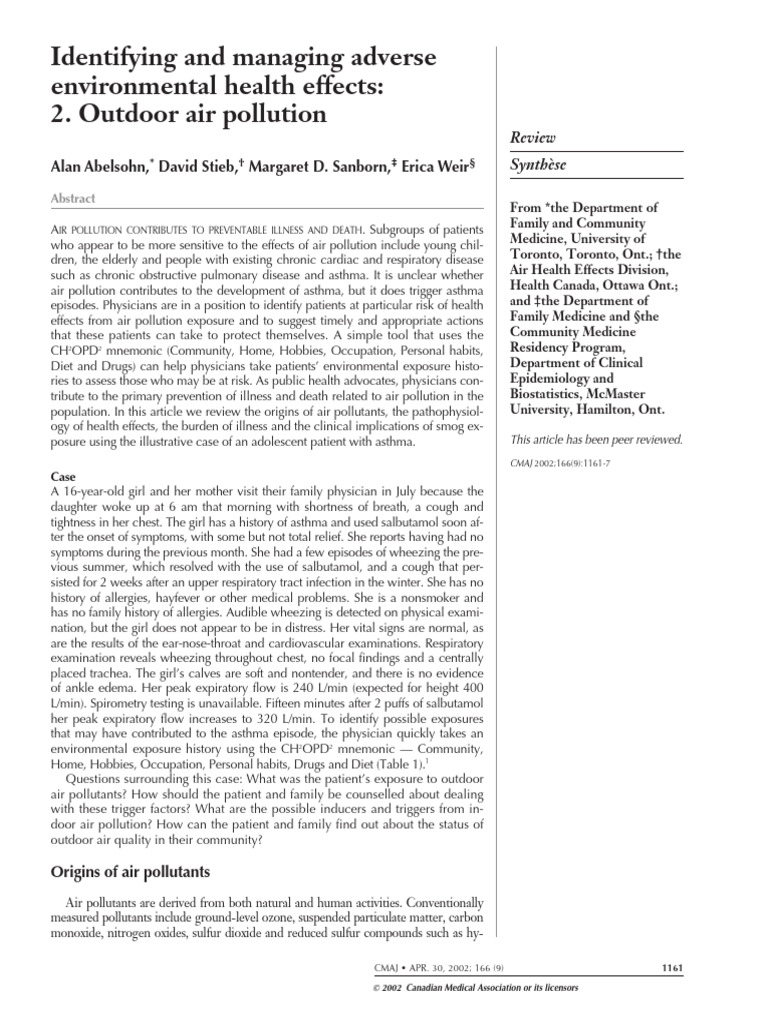 Managing Health Risks of Air Pollution | PDF | Air Pollution | Particulates