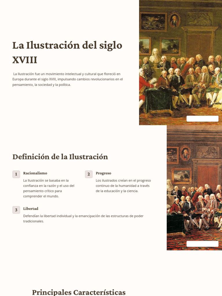 La Ilustracion Del Siglo Xviii Pdf Era De Iluminacion Educación