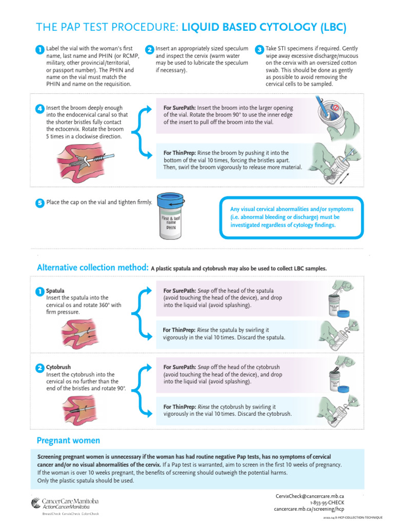 collection-technique Surepath | PDF | Human Reproduction | Medical ...