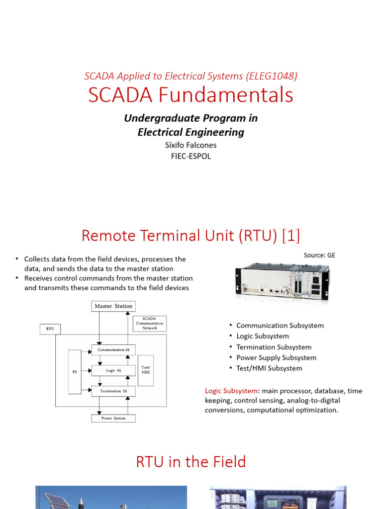 SCADA Systems in Electrical Engineering | PDF | Power Supply | Electronics