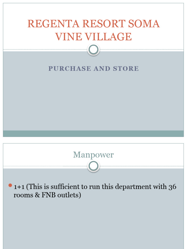 Efficient Purchasing Strategies for Resorts | PDF