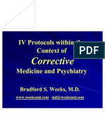 IV Protocols Within the Context of Corrective Medicine & Psychiatry