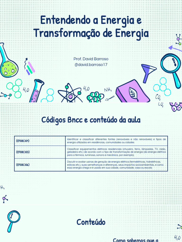 Aula de Ciencias 8 Ano Transformacao de Energia_092429 | PDF | Geração ...