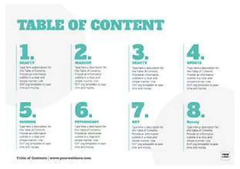 Table Contents Small 2022080115 | PDF