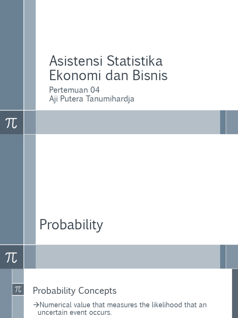 Probability Concepts in Economics | PDF | Probability | Mathematical ...