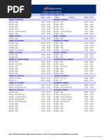 PAL Domestic Flight Timetable 2025 | PDF | Aviation | Aviation Safety