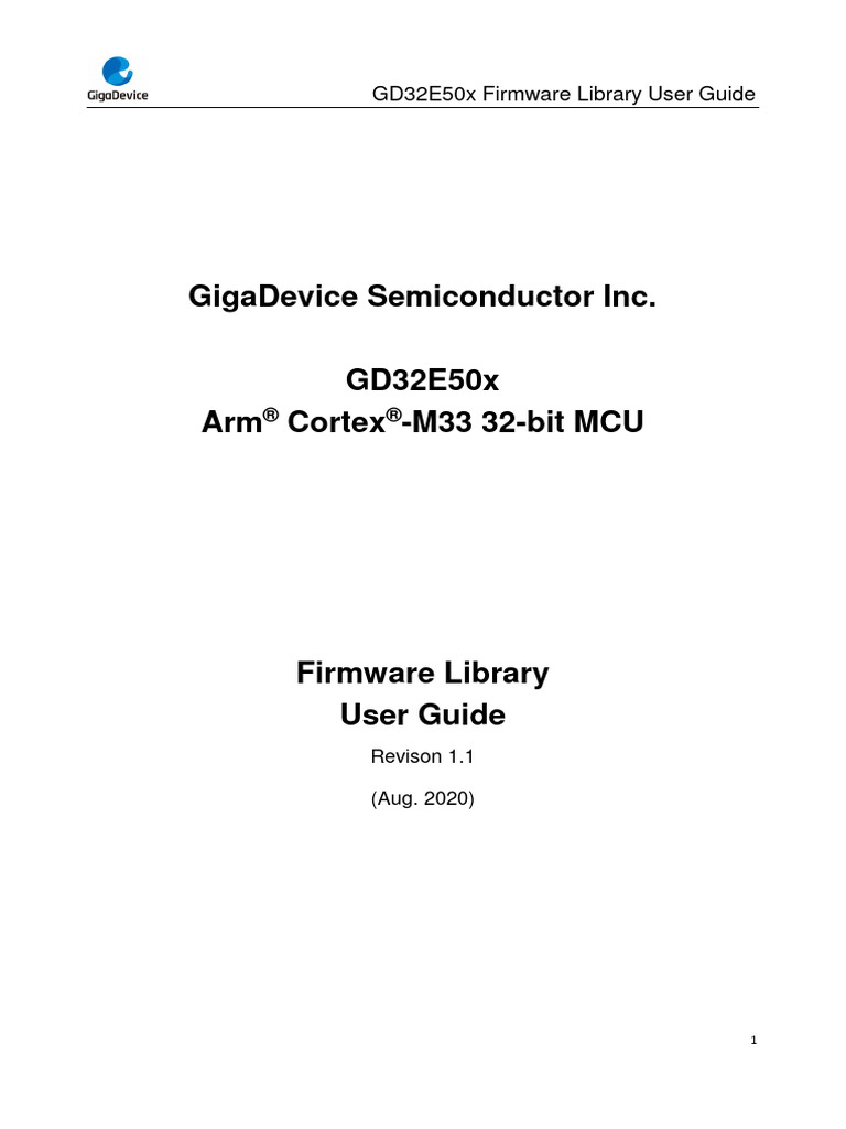 GD32E50x Firmware Library Guide | PDF | Software | System Software