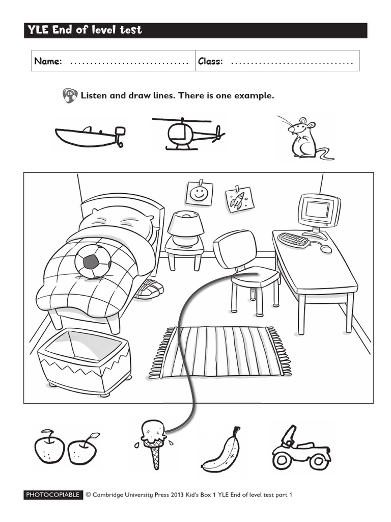 Kid's Box 1 YLE Level Test Guide | PDF