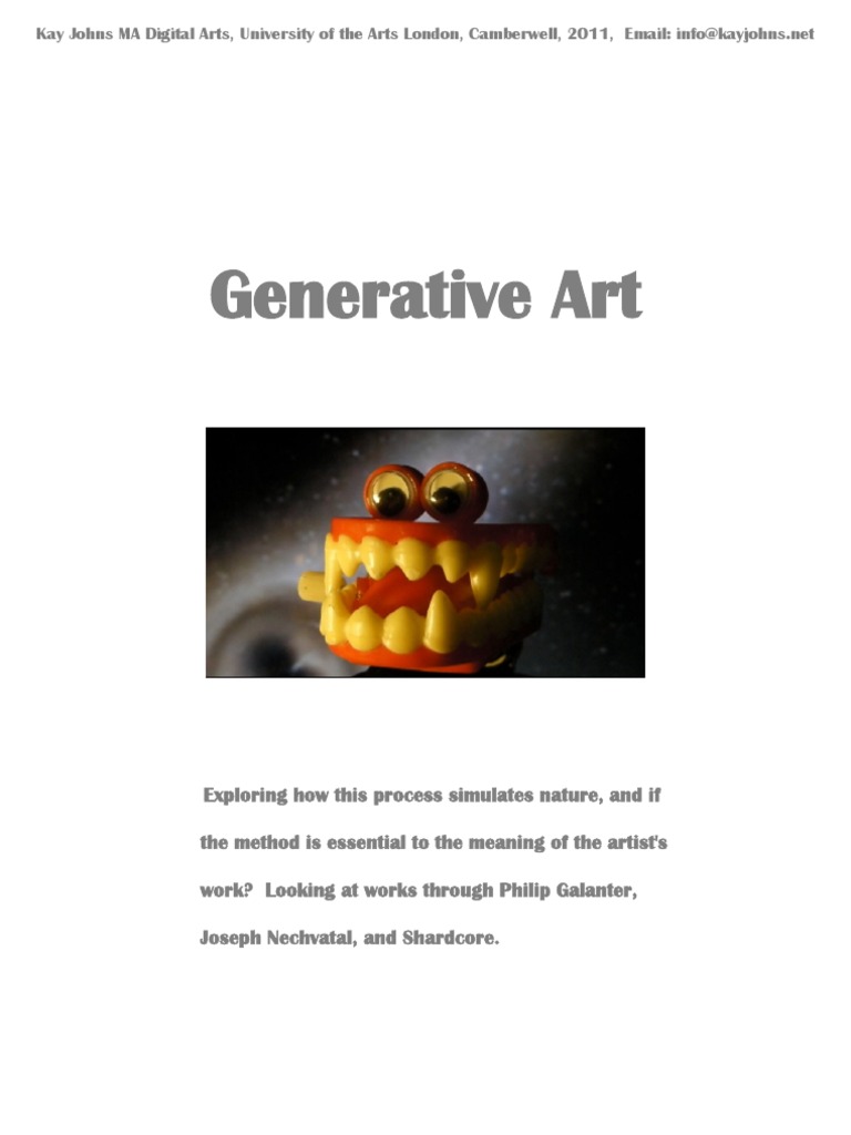 Generative Art PDF Mind Consciousness