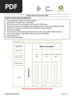 Grade 10 Maths Literacy Term 3 Memo | PDF | Mathematics | Elementary ...
