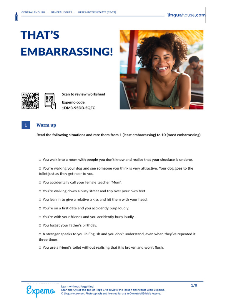 Thats Embarrassing British English Teacher | PDF | Language Arts ...
