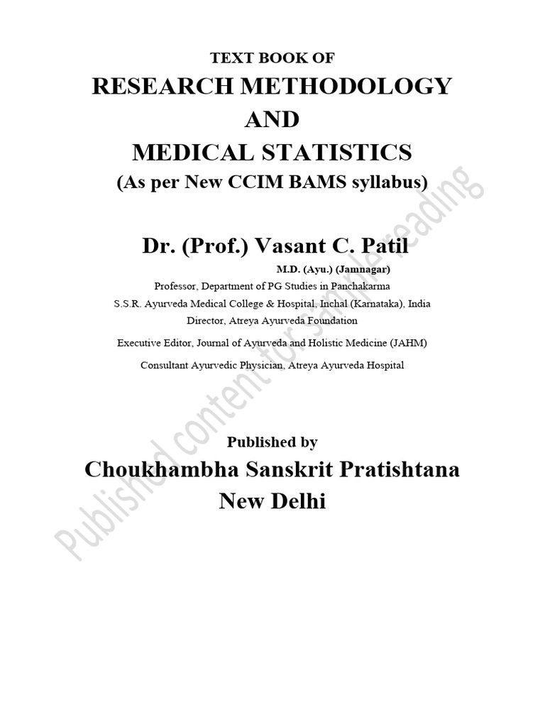 Research and stat book for ug prof vasant patil pdf basic