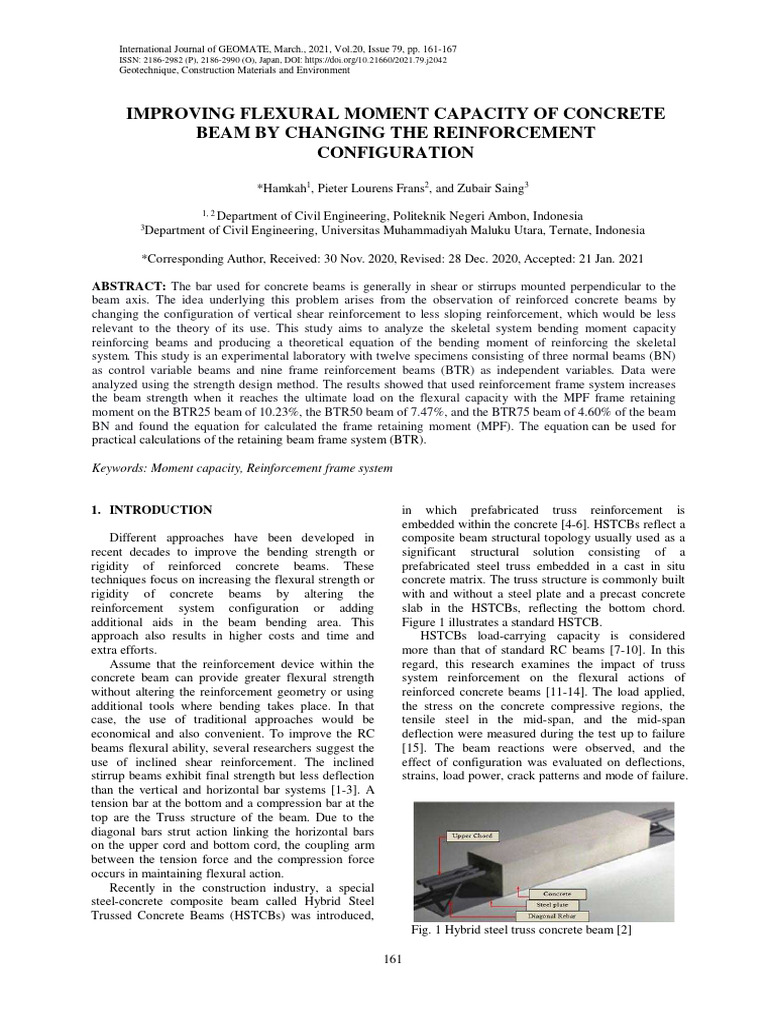 Enhancing Concrete Beam Flexural Strength | PDF | Beam (Structure ...
