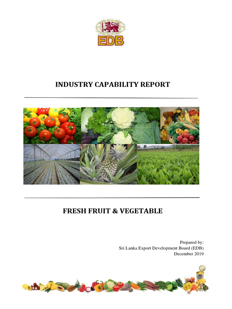 Fruit - Vegetables - Industry Capability Report - December 2019 | PDF ...