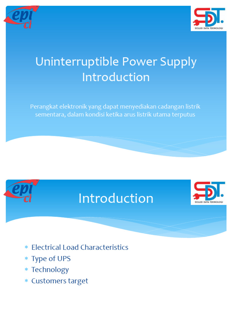 UPS Introduction | PDF