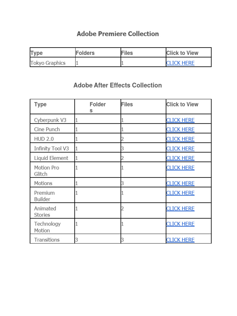 Free After Effects Pro And Premiere Pro Effects Pdf