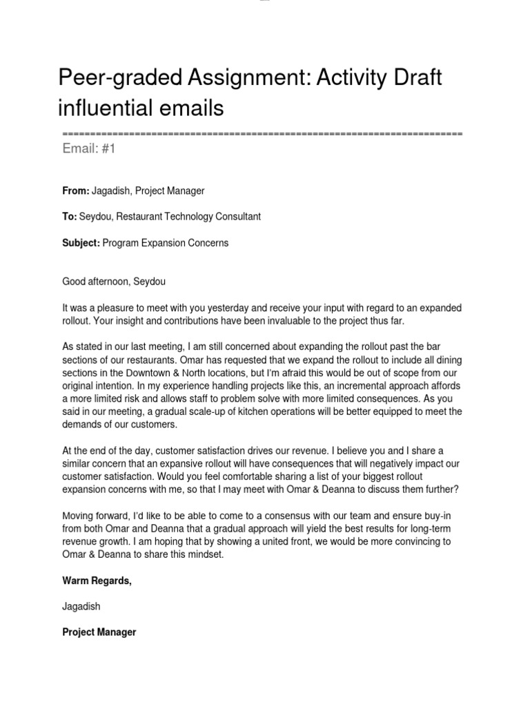 Activity Draft On Influential Mail | PDF | Business
