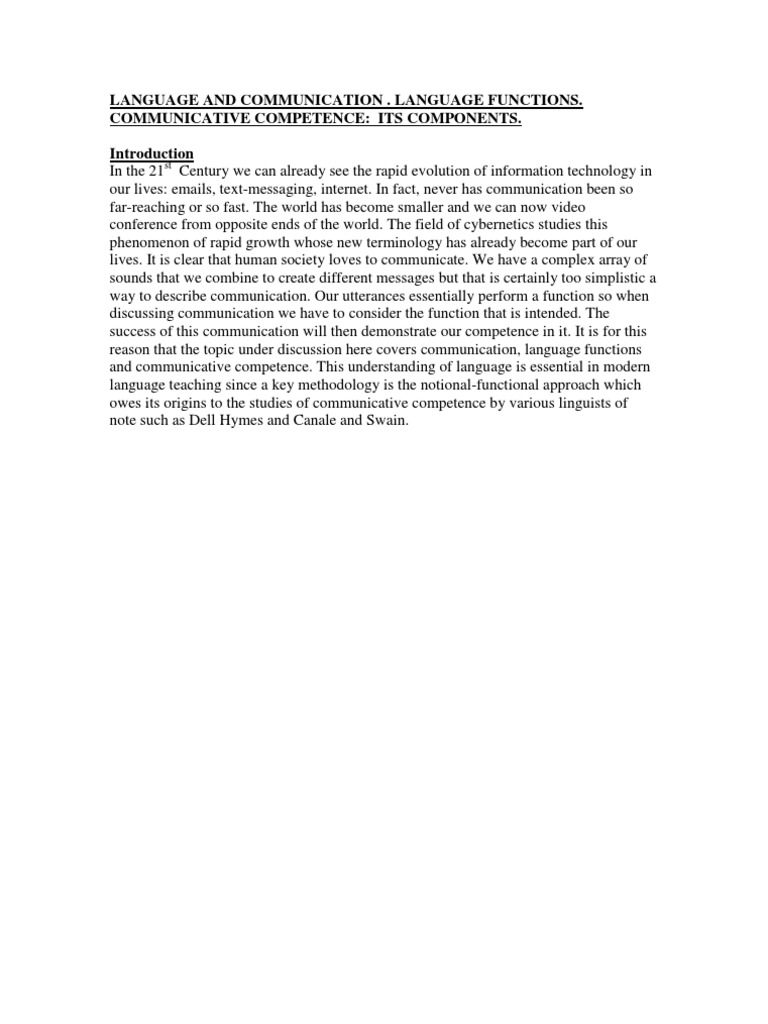 Language and Communication PDF