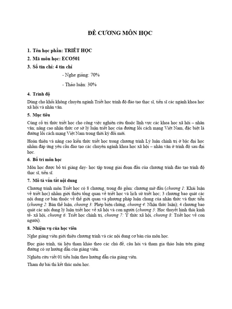 Triet Hoc | PDF