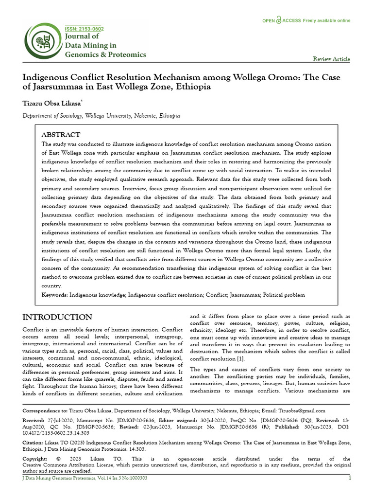 indigenous-conflict-resolution-mechanism-among-wollega-oromo-the-case