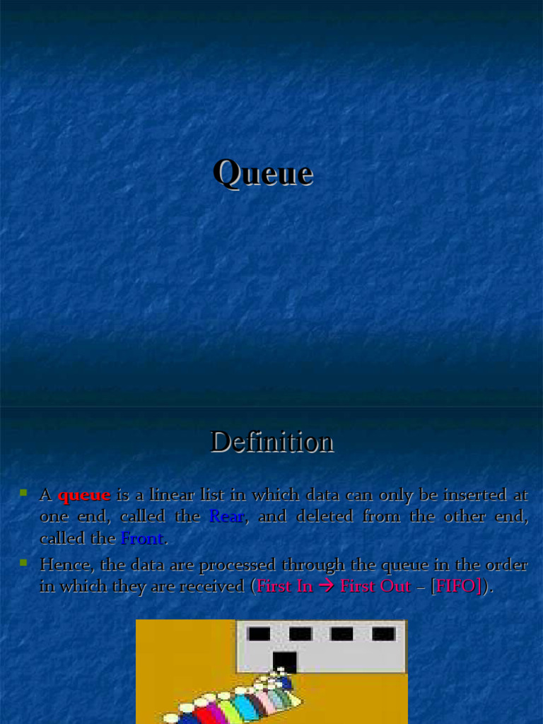 Queue | PDF | Queue (Abstract Data Type) | Formal Methods