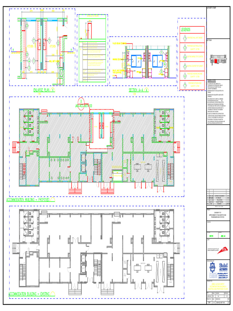 Jebel Ali Bus Depot Design Plans | PDF | Door | Sheet Metal
