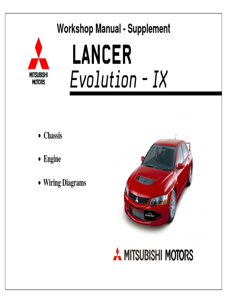2009 MITSUBISHI LANCER OWNERS MANUAL PDF visual data 5