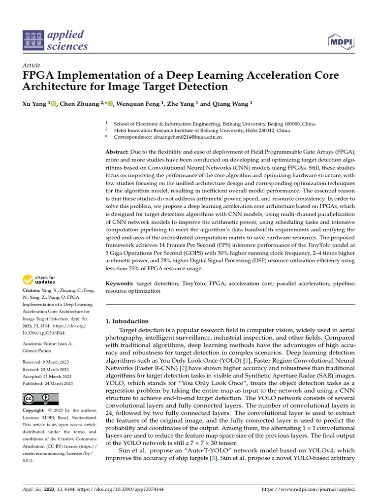 Applsci 13 04144 v2 | PDF | Field Programmable Gate Array | Parallel ...