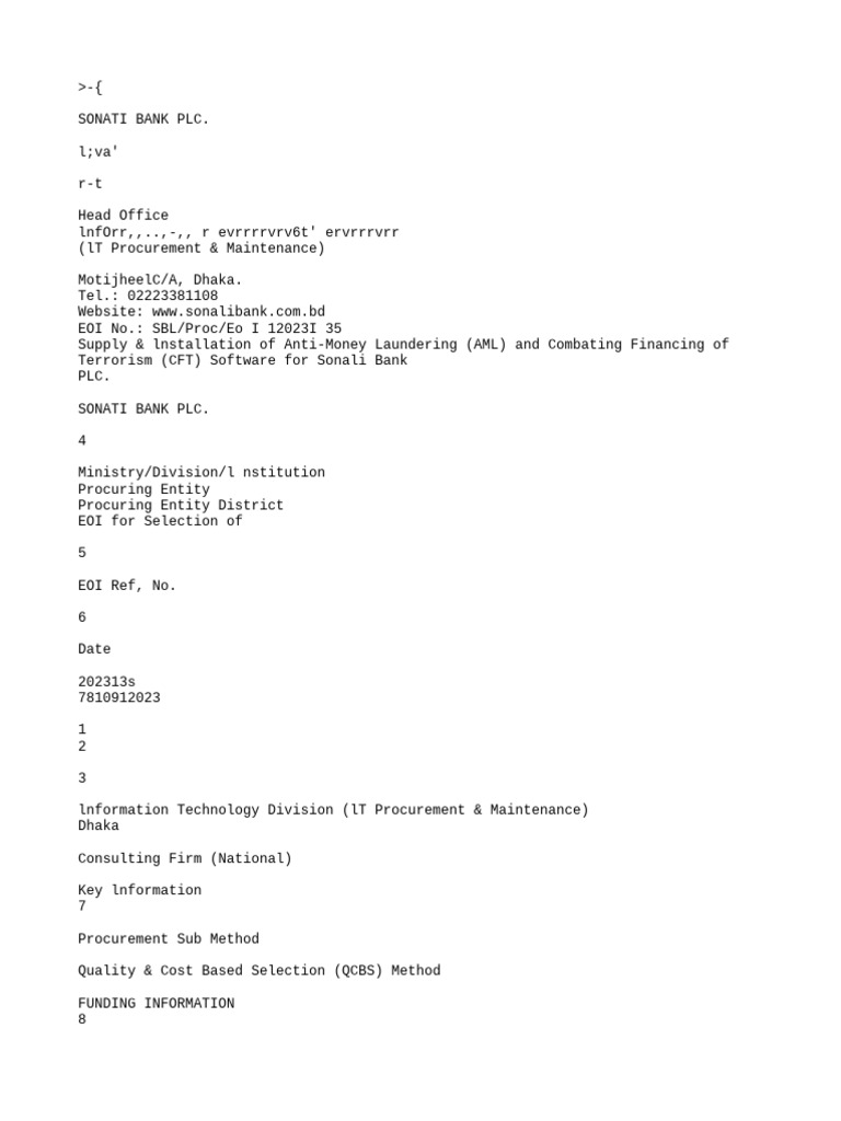 AML/CFT Software Installation EOI | PDF | Business