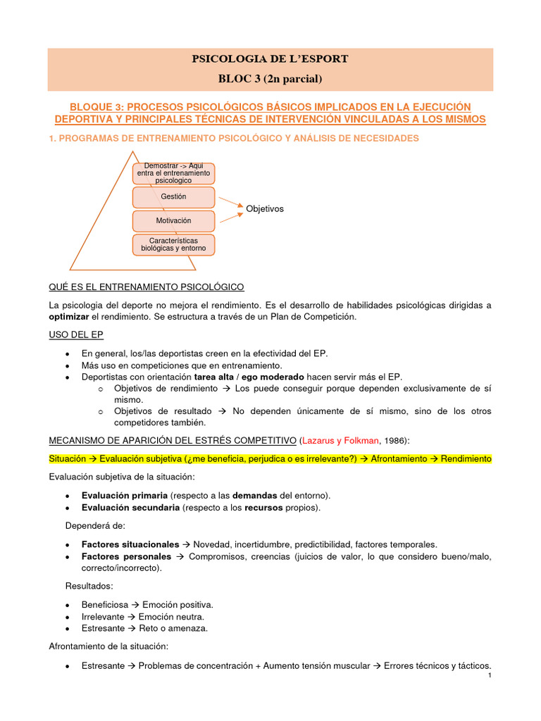 Estrategias Psicológicas en el Deporte | PDF | Comunicación | Cohesión ...