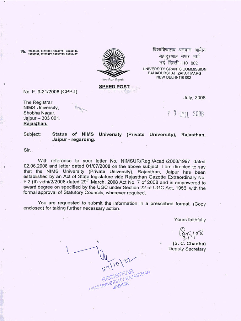 UGC Registration | PDF
