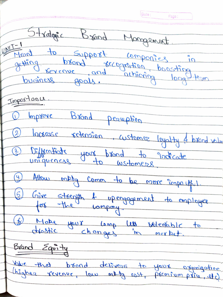 Strategic Brand Management Pdf