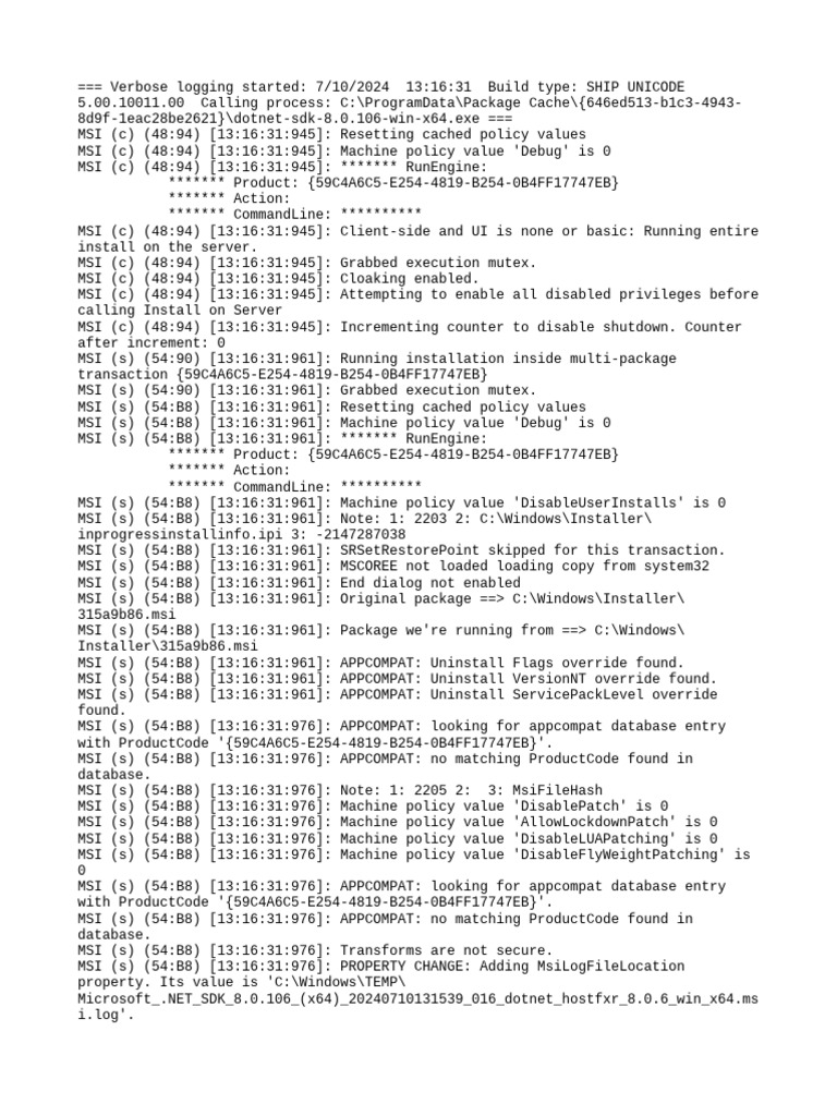 Microsoft net sdk 8 0 106 x64 20240710131539 016 dotnet hostfxr 8 0 