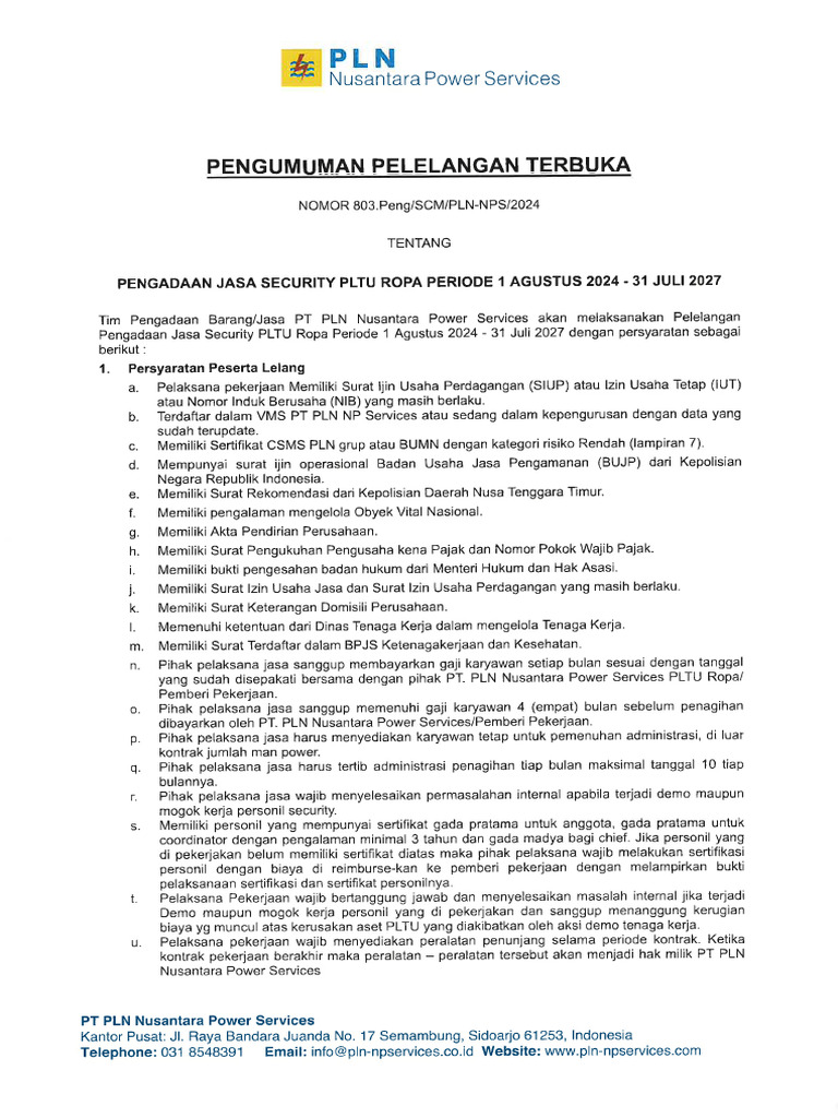 803 Peng Pltu Ropa Post | PDF