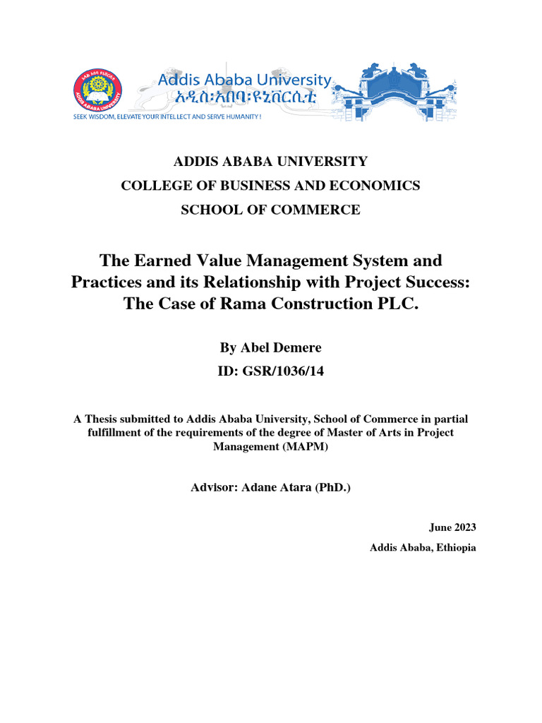 Earned Value Management in Construction | PDF | Project Management ...