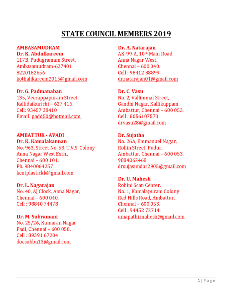 2019 State Council Members List | PDF | Self-Improvement | Wellness