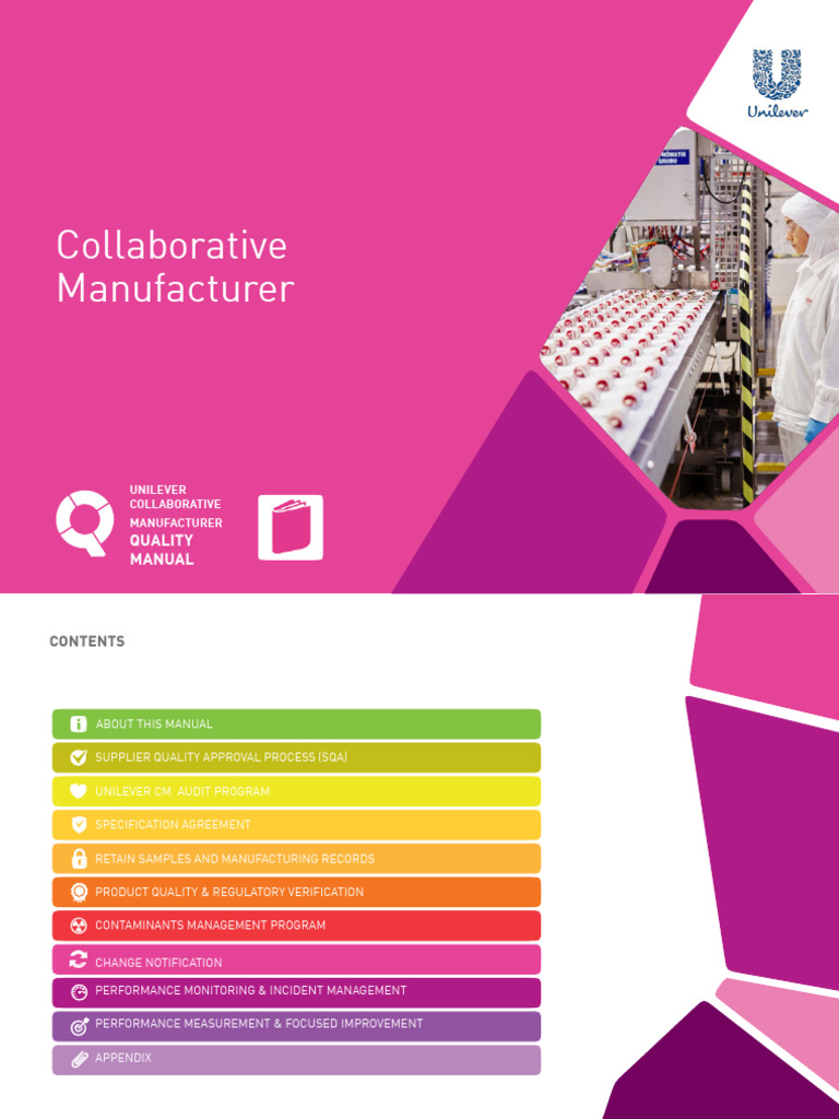 Unilever Collaborative Manufacturer Quality Manual | PDF | Audit ...
