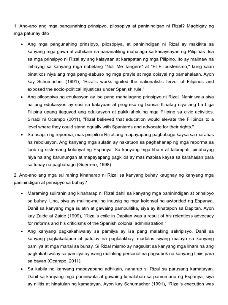 Rizal | PDF