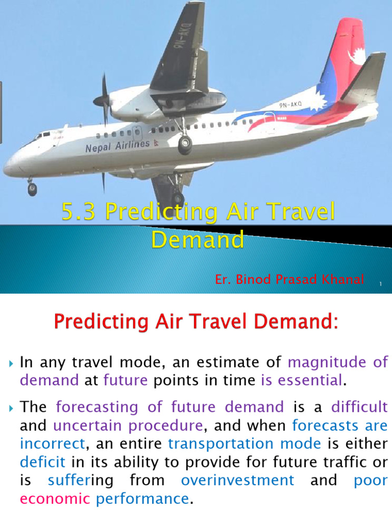 5.3 Predicting Air Travel Demand | PDF | Forecasting