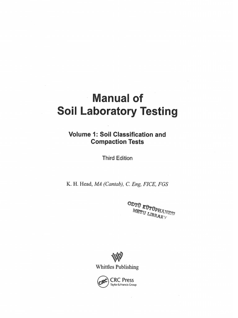 Manual of soil laboratory testing volume 1 head pdf
