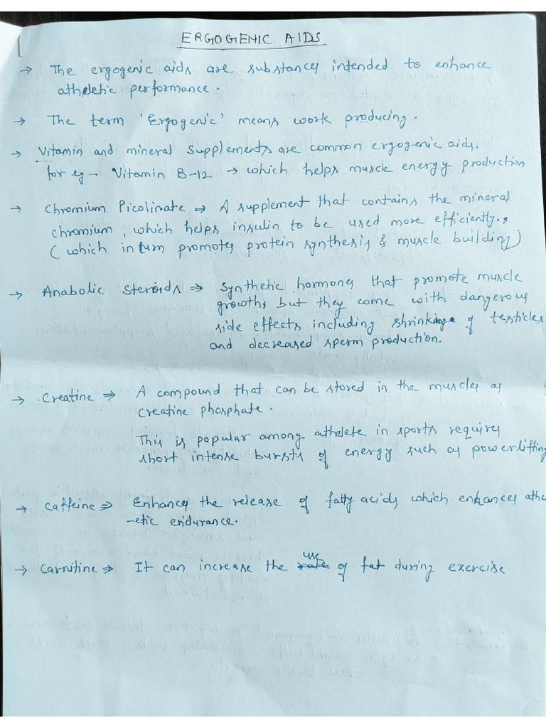 What Is The Definition Of Ergogenic Aids