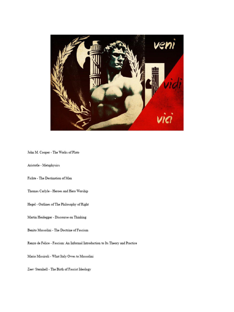 Third Position Philosophy Books | PDF | Fascism | Georg Wilhelm ...