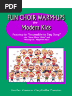 50 Awesome Choir Warm-Ups Cheat Sheet | PDF | Singing | Consonant
