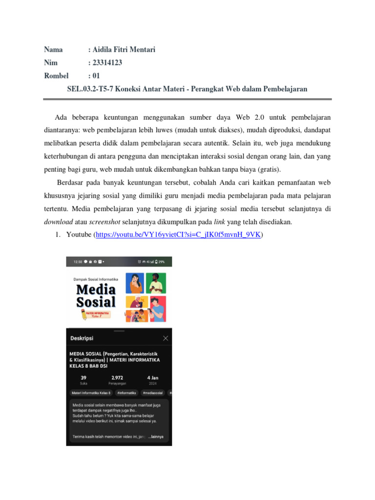 Pemanfaatan Web 2.0 dalam Pembelajaran | PDF | Ilmu Sosial | Komputer