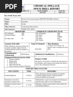 Chemical Spill Drill Report Summary | PDF | Emergency | Incident ...