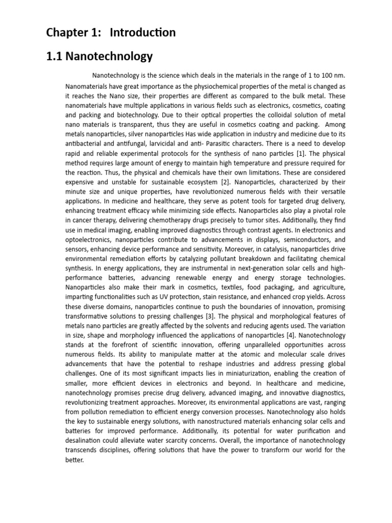 Nanotechnology and Green Synthesis Overview | PDF | Nanoparticle ...