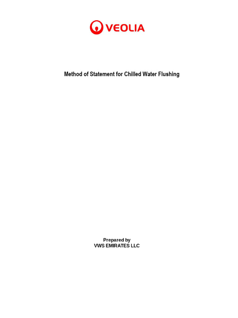 Dynamic Flushing for Chilled Water Systems | PDF | Water Quality | Water