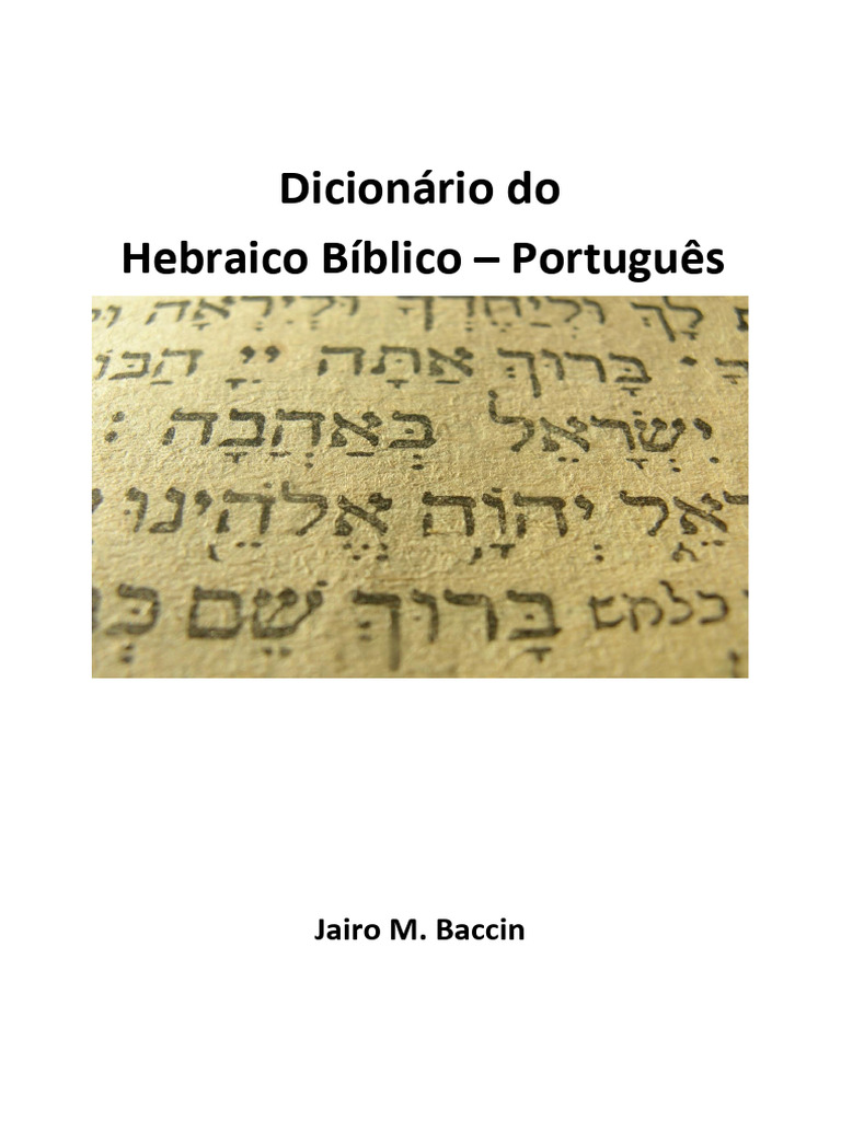 Dicionário Do Hebraico Bíblico - Português | PDF | Bíblia | Teologia