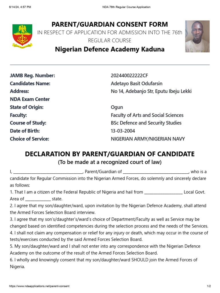 NDA Parental Consent Form | PDF | Common Law | Public Law