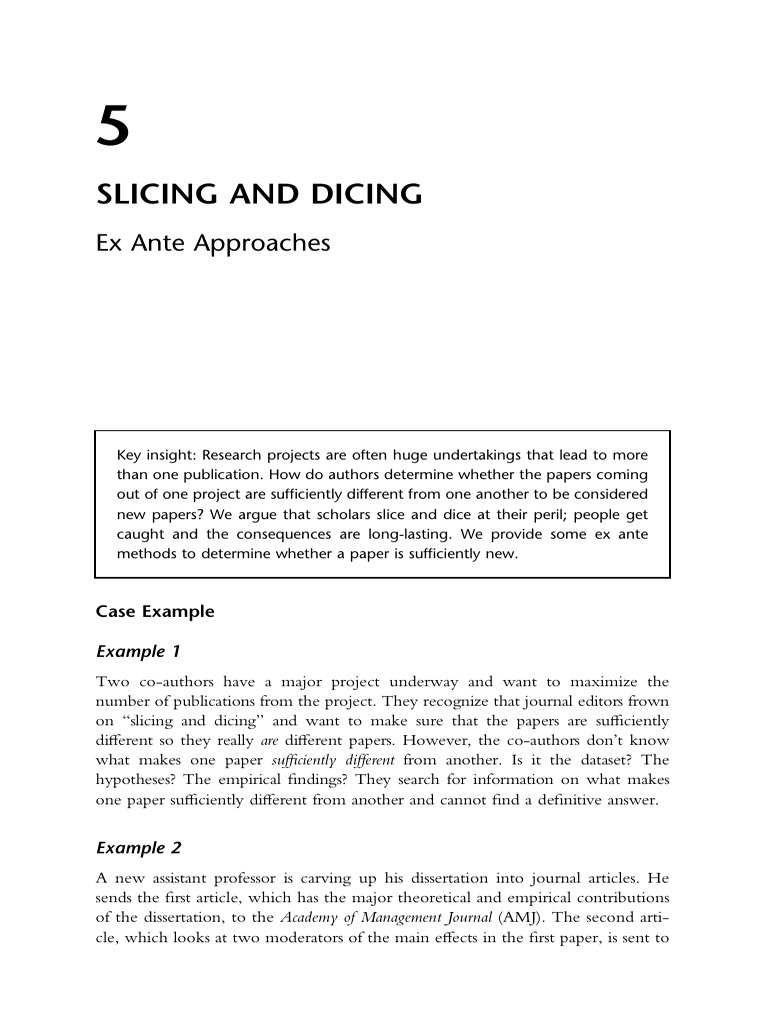 Chapter 5 Slicing Dicing Ex Ante Eden LundDean Vaaler | PDF | Matrix ...